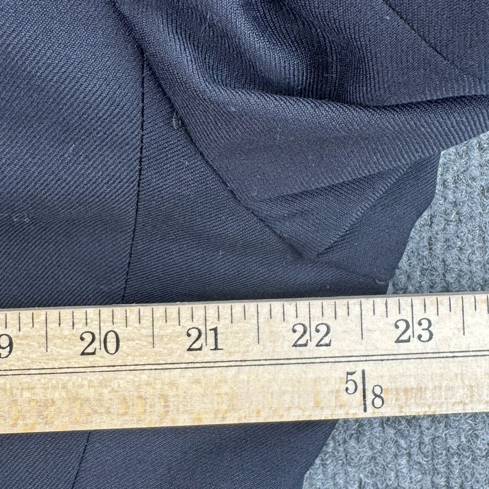 Vintage Brooks Brothers BrooksEase Blazer Mens 45R Navy Wool Gold Buttons USA